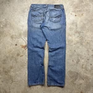 Blue Denim Ariat Workwear Relaxed Straight Leg Jeans Size 33x32